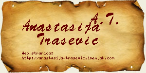 Anastasija Trašević vizit kartica